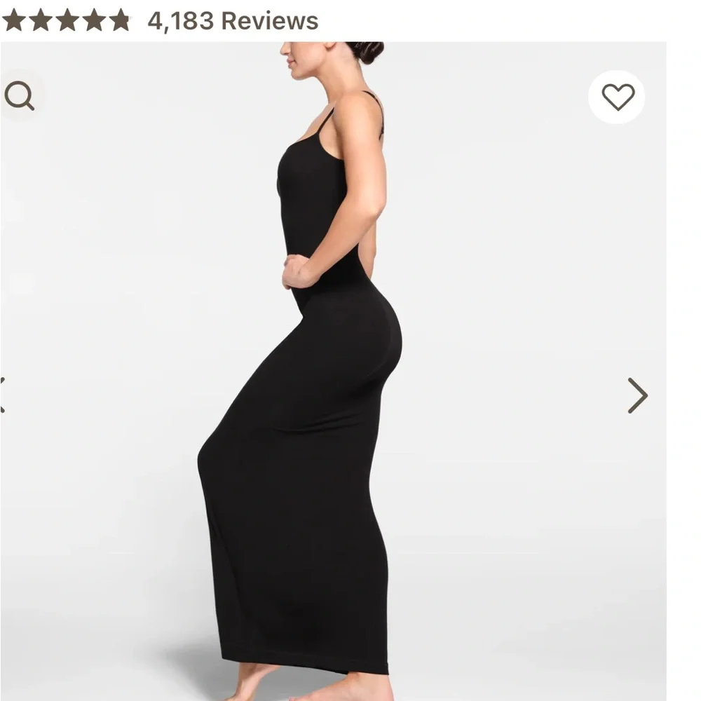 SKIMS SOFT LOUNGE LONG SLIP DRESS - Picture 2 of 11